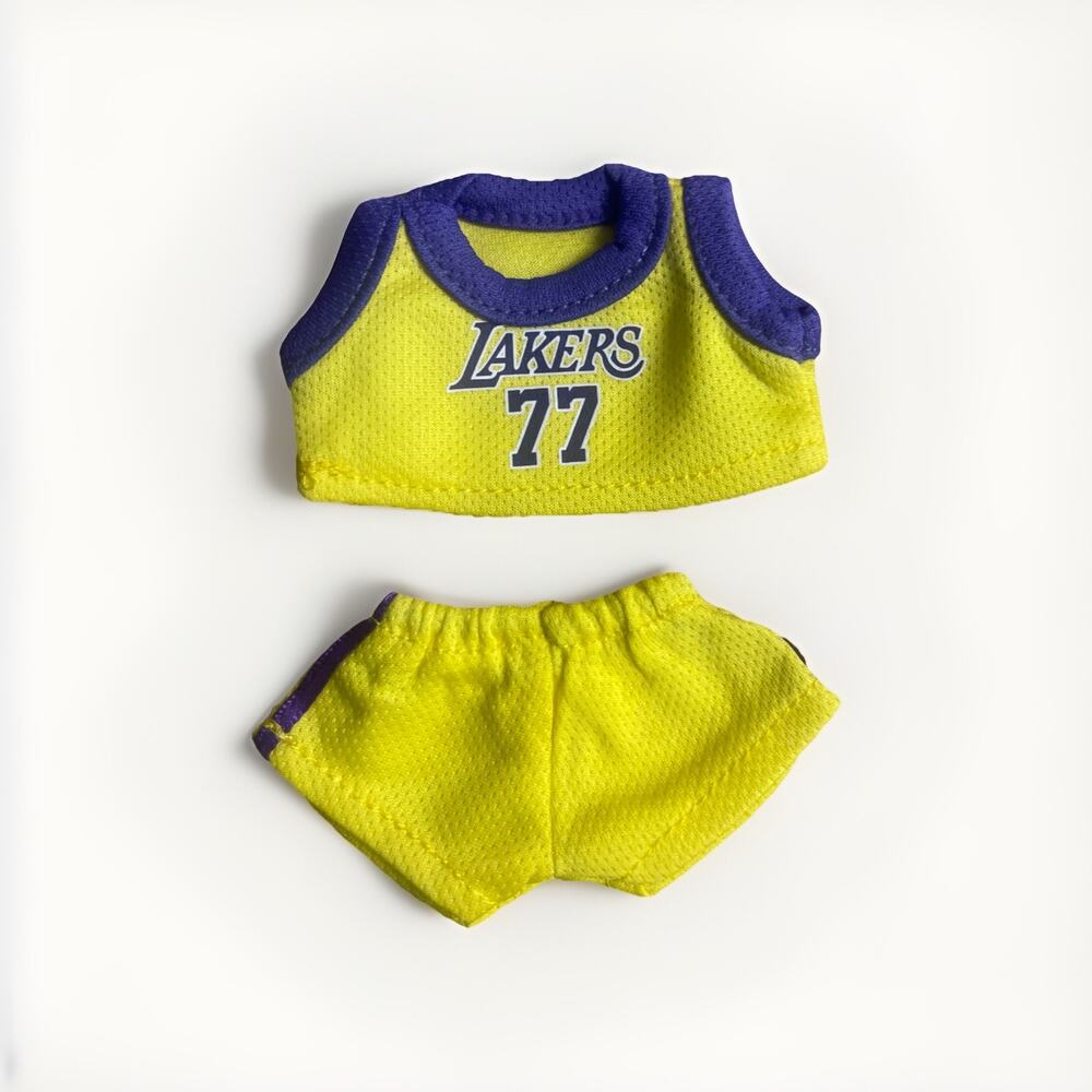 2 Piece Basketball Luka for Labubu Doll Clothes Outfit / No Dolls Included